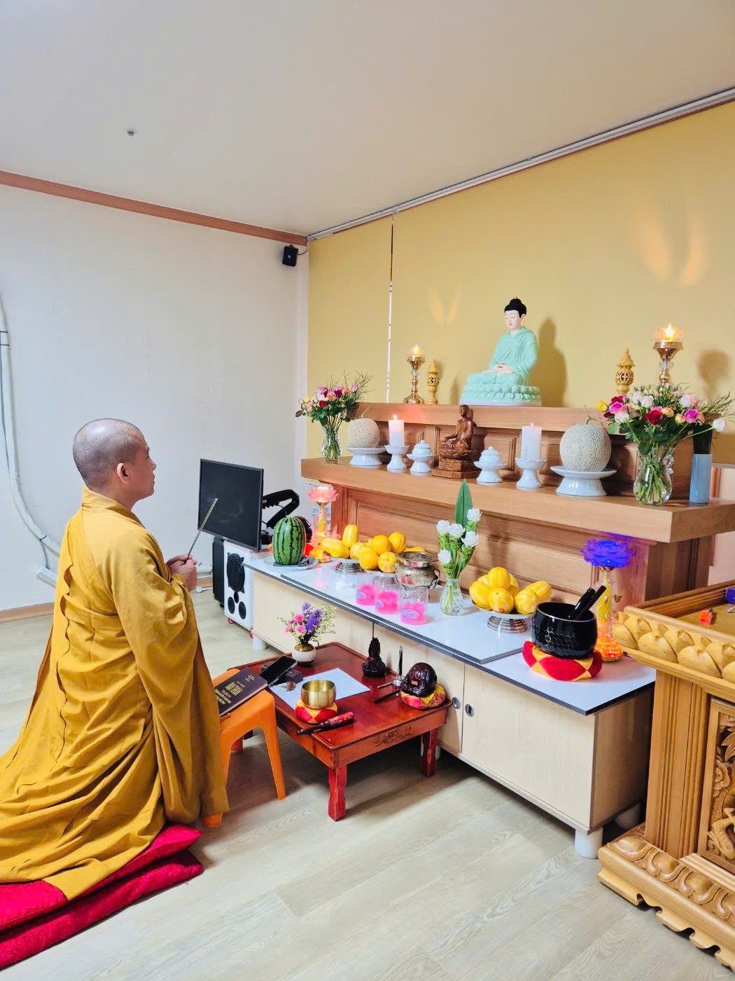 HÀN QUỐC: PHẬT TỬ KHU VỰC MIỀN TRUNG CHEONGJU TRANG NGHIÊM TỔ CHỨC KHÓA TU MỘT NGÀY AN LẠC TẠI TỊNH THẤT HUỆ CHIẾU插图4